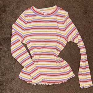 Multi Color Striped Long Sleeve